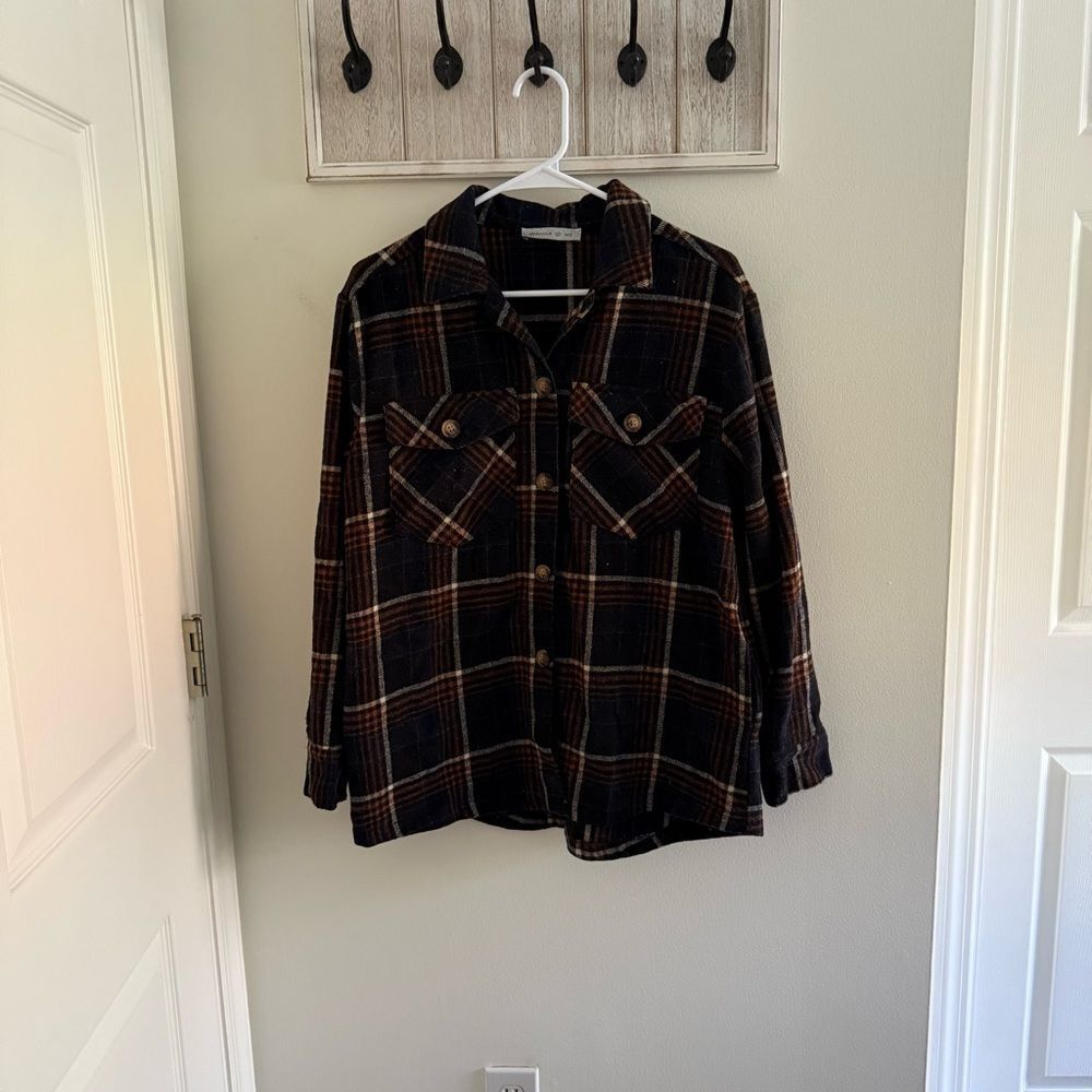 Wanna Be Me Plaid Flannel Shirt